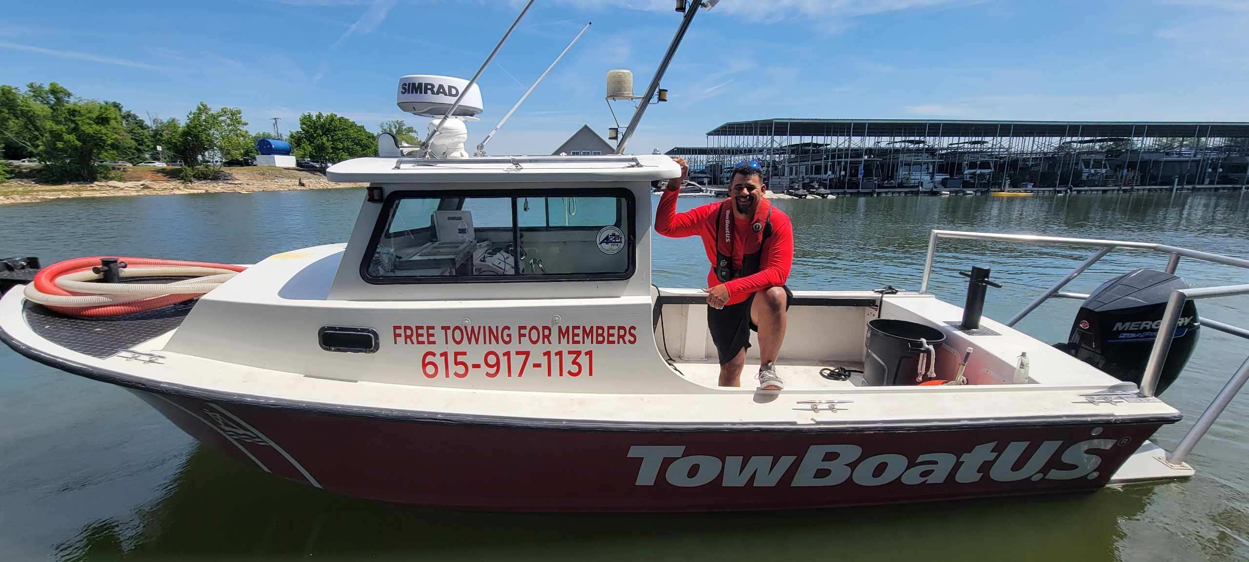 An image of Travis Basom, operating partner at TowBoatUS Percy Priest 